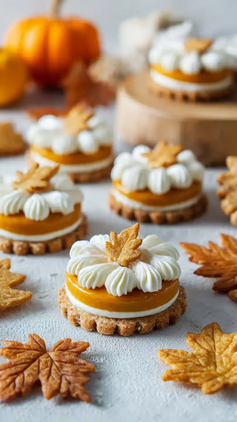 Thanksgiving Cookies With Pumpkin Pie Filling And Fall Shortbread Base - Image 3