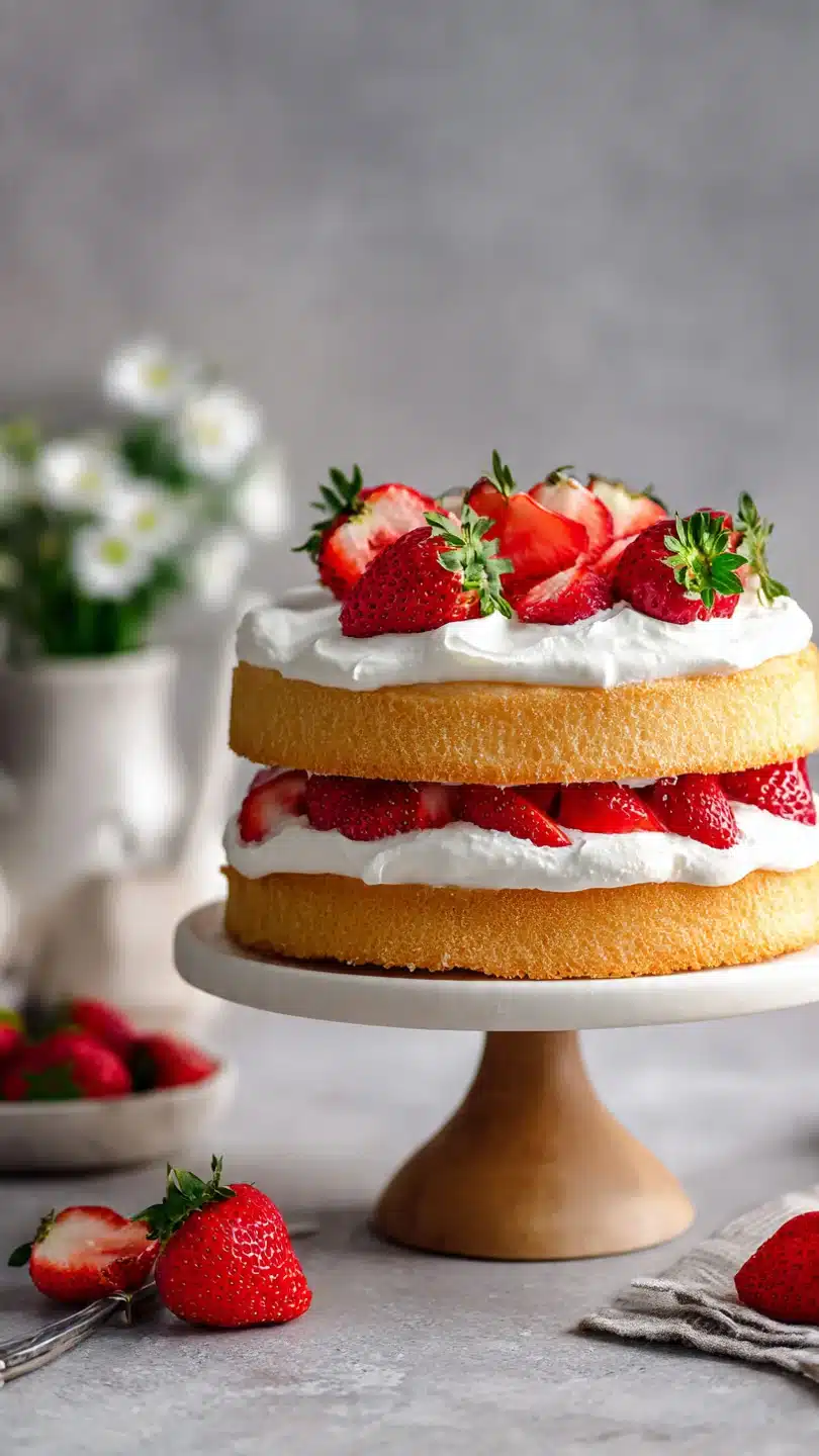 This amazing Vanilla cake with a fresh strawberry filling is to-die-for - Image 3