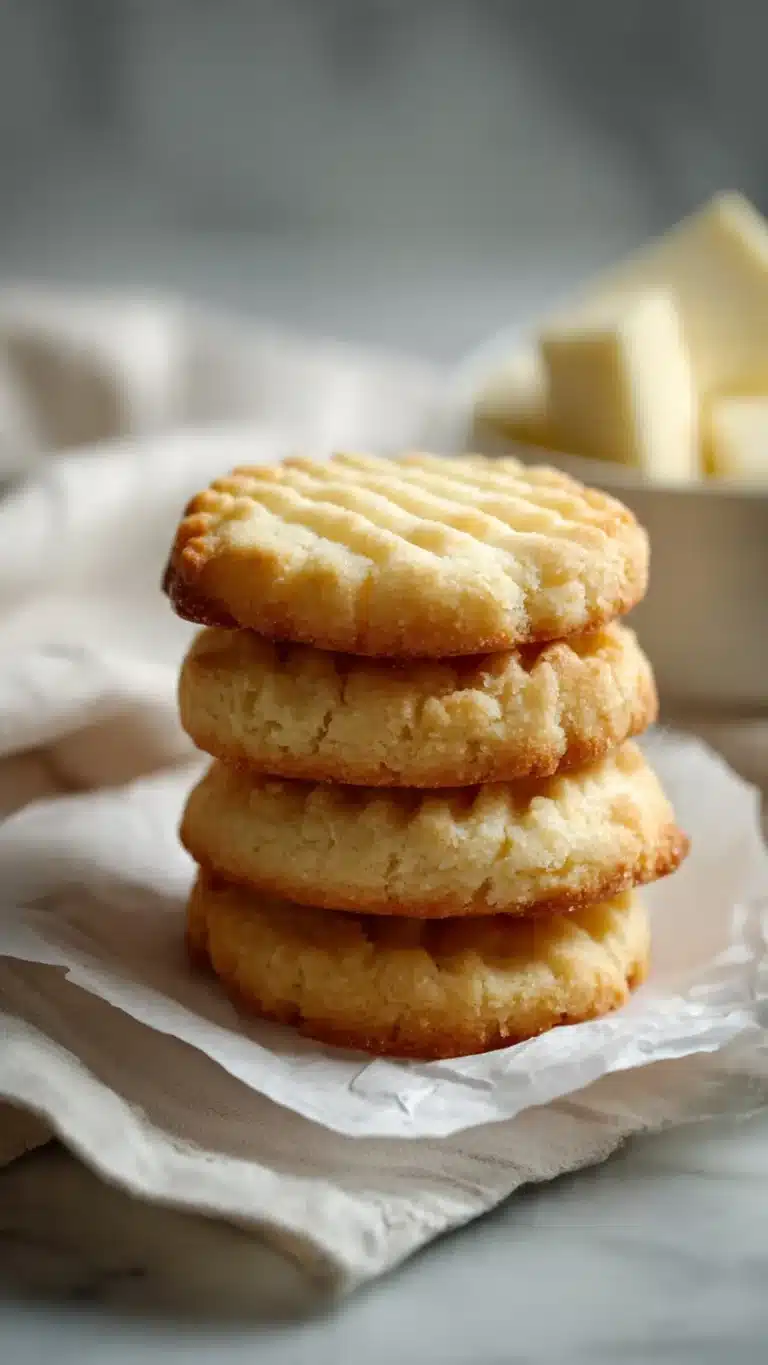 These 3 ingredient Butter Cookies is absolute melt in your mouth deliciousness - Image 1